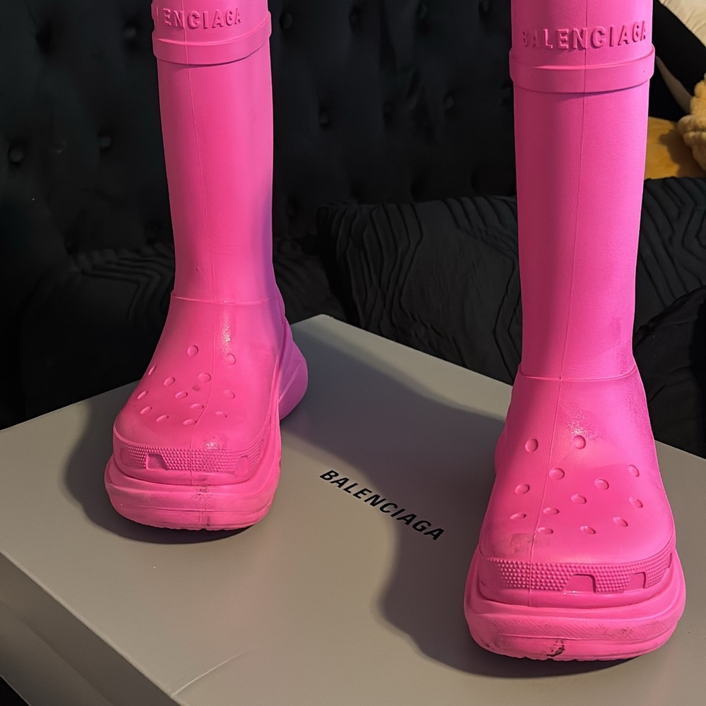 Balenciaga Vibrant Pink Boots
